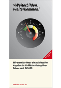 Kundenflyer Weiterbildung Lkw