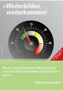 Poster Weiterbildung Lkw