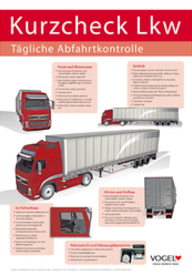 Plakat Kurzcheck Lkw