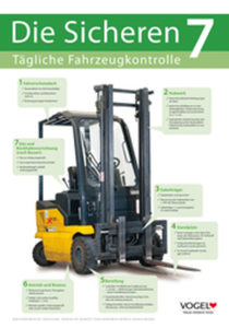 Plakat Gabelstapler - Die sicheren 7
