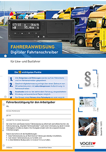 Fahreranweisung Digitaler Fahrtenschreiber