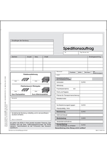 Speditionsauftrag 5-fach Satz NCR