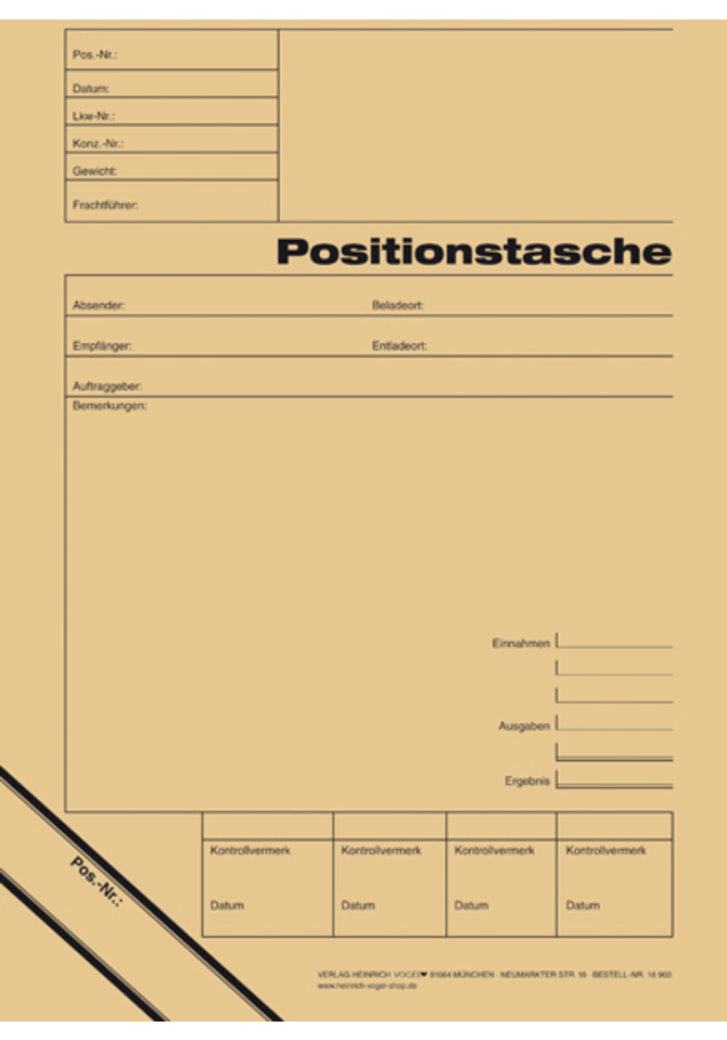 Positionstasche