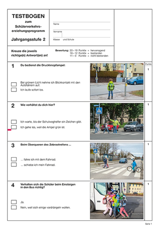 Testbogen 2. Jahrgangsstufe                 