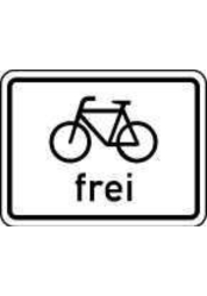 Verkehrszeichen (102210) Radfahrer frei online kaufen im