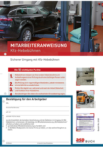 Mitarbeiteranweisung für Hebebühnen