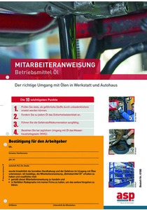 Mitarbeiteranweisung Betriebsmittel Öl