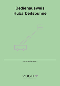 Bedienausweis Hubarbeitsbühne