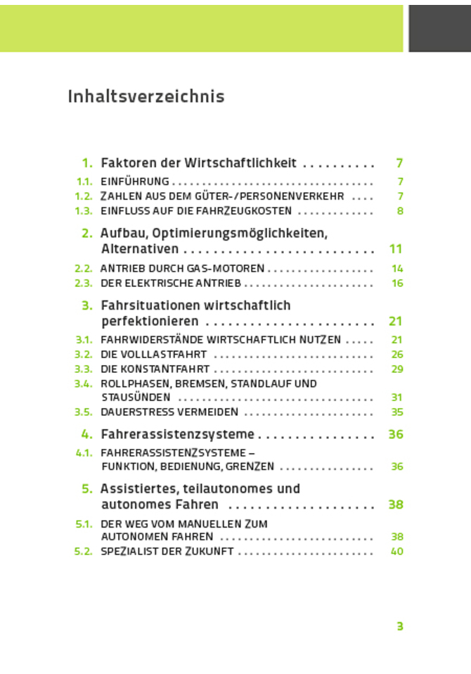 Teilnehmerheft Modul 1 Eco-Training & Assistenzsysteme 3. Welle