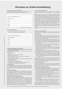 Hinweise zur Datenverarbeitung