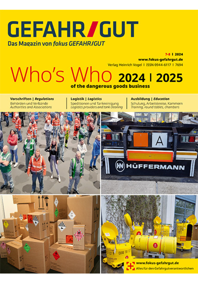 Who´s Who of the dangerous goods business 2024|2025