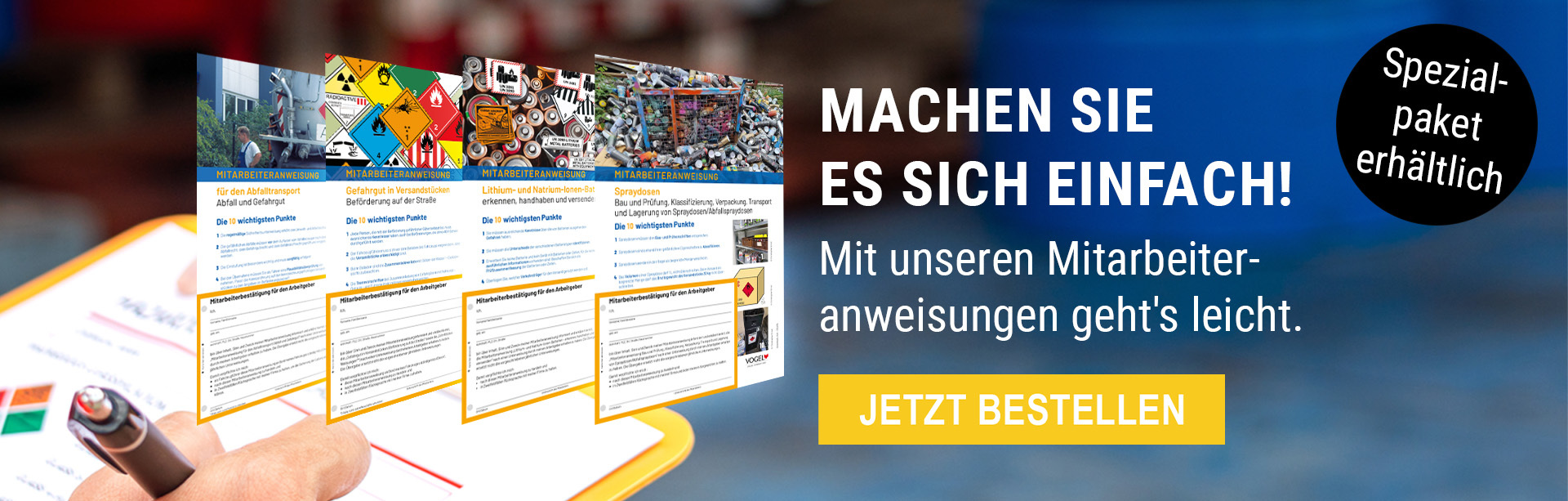 Mitarbeiteranweisungen - zur Seite Jetzt bestellen